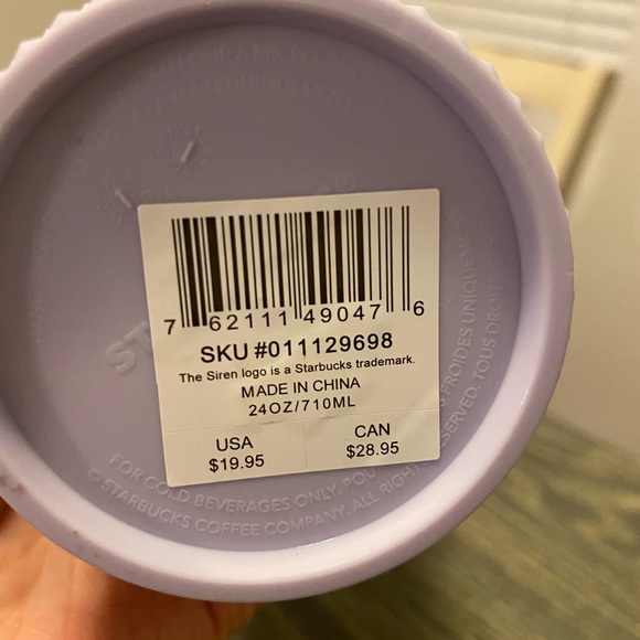 Venti Lilac Starbucks Studded Tumbler - Picture 2 of 2